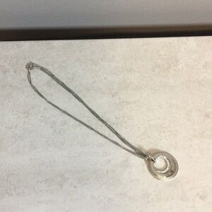 10” Elegant Silver Pendant Necklace